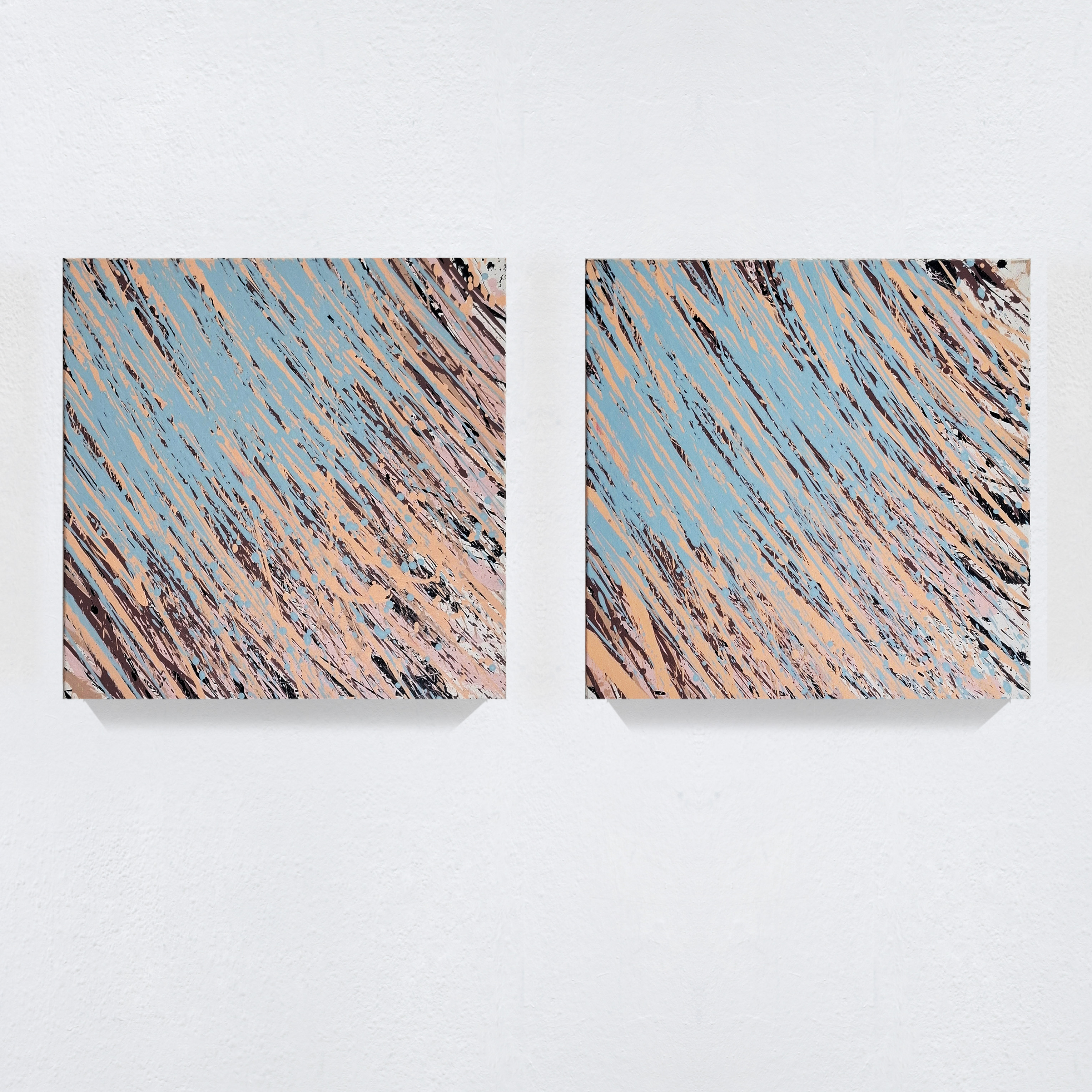 „ohne Titel“, Spritzenbild, Acryl/Lwd., 60 cm x 60 cm