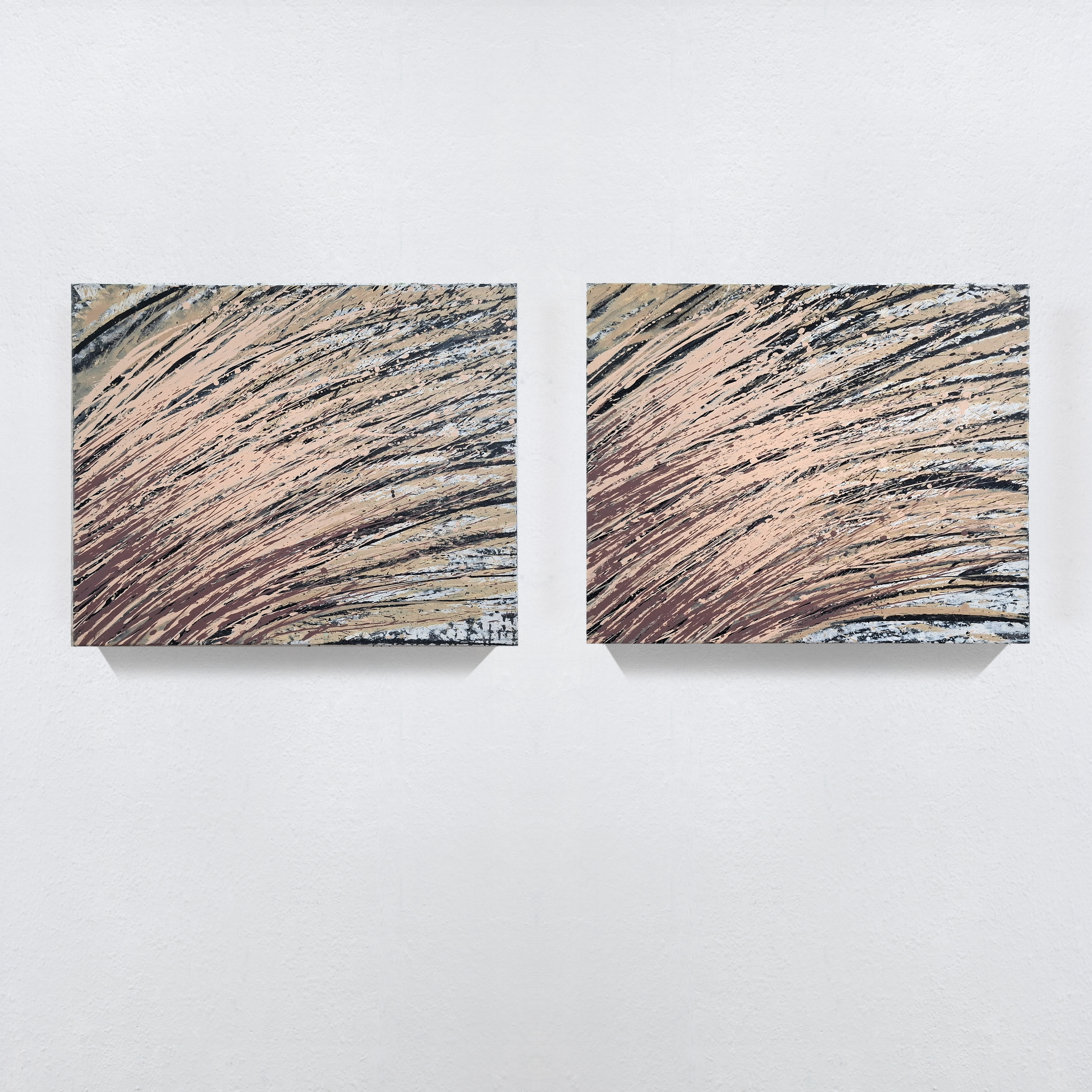 „ohne Titel“, Spritzenbild, Acryl/Lwd., 60 cm x 70 cm
