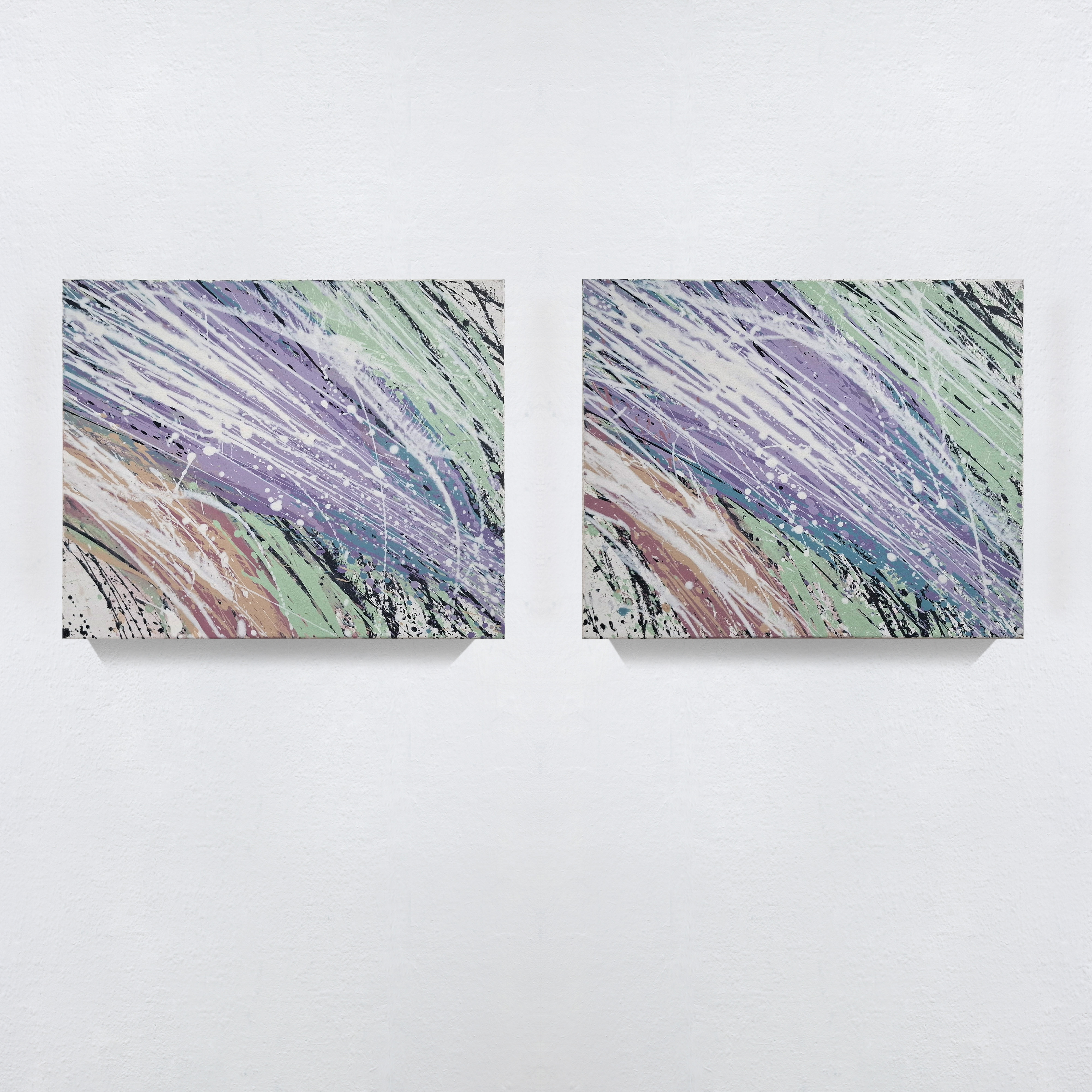 „ohne Titel“, Spritzenbild, Acryl/Lwd., 50 cm x 60 cm