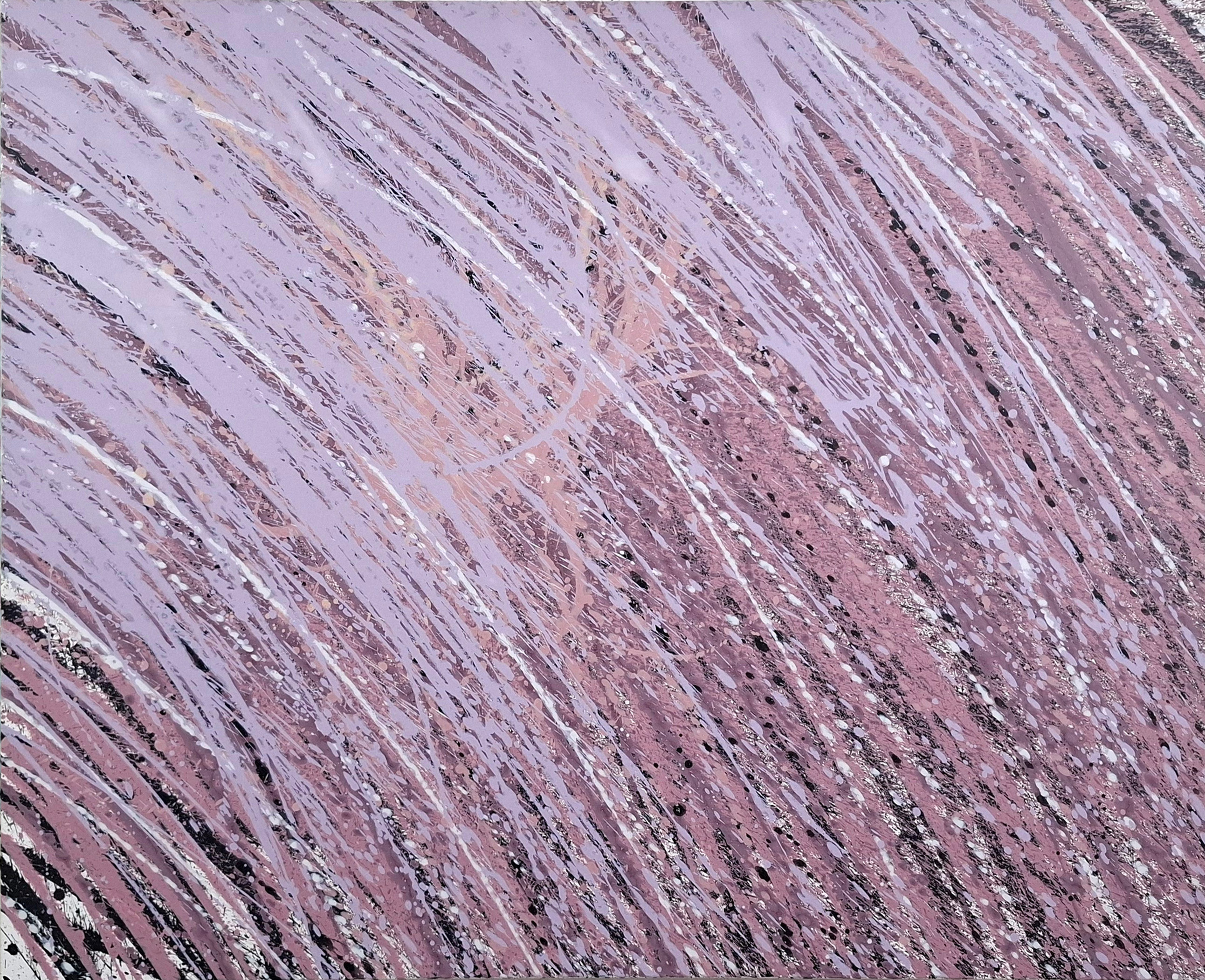 „ohne Titel“, Spritzenbild, Acryl/Lwd., 120 cm x 150 cm